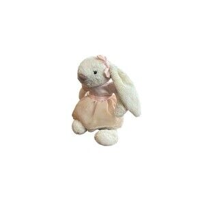 Rare jellycat Bella Bunny Ballerina White Rabbit Pink Dress Dirty Flawed Bashful